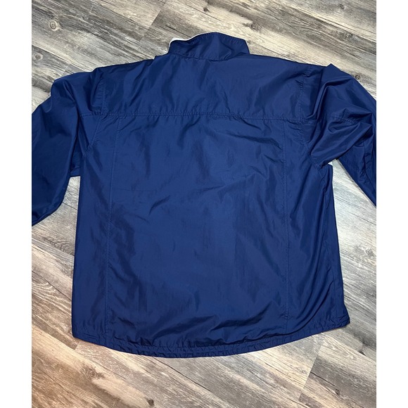 Vintage Adidas Windbreaker Zip-up Blue Nylon Mens L Y2K Retro - Picture 5 of 8